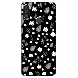 Чохли з тематикою "КВІТИ" на Samsung Galaxy M11 (цвітіння на чорному)