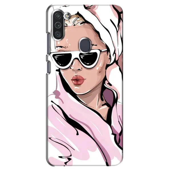 Чехол с рисунком «Девушка в халате» для Samsung Galaxy M11 Чехол с рисунком «Девушка в халате» для Samsung Galaxy M11