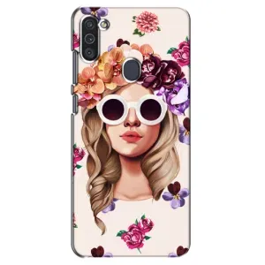 Чохол з картинкою Модні Дівчата Samsung Galaxy M11 (Дівчина в окулярах)