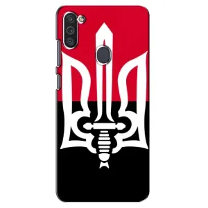 Чохли УПА (Червоно-Чорний) на Samsung Galaxy M11 (Герб України)