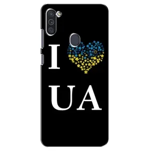 Силиконовый Чехол на Samsung Galaxy M11 (Я-Украина) (I Love UA)