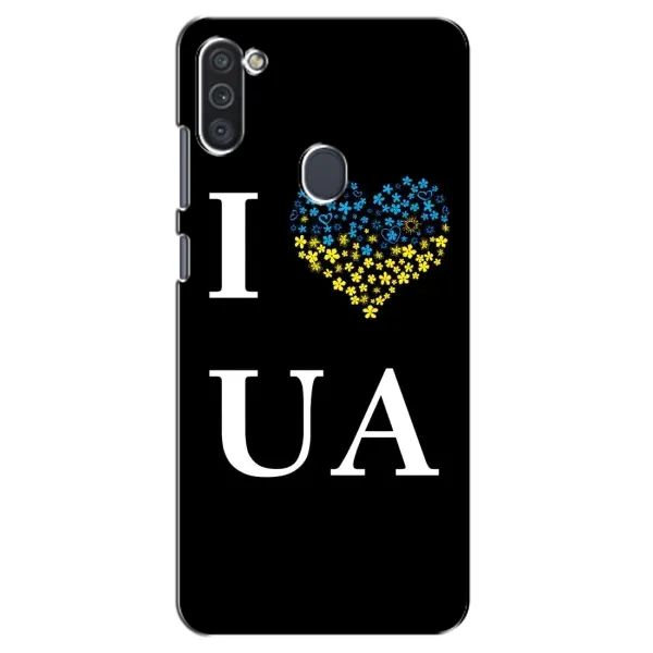 Чехол с рисунком «I Love UA» для Samsung Galaxy M11 Чехол с рисунком «I Love UA» для Samsung Galaxy M11