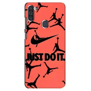 Силіконовый Чохол Nike Air Jordan на Самсунг Галаксі М11 (Just Do It)