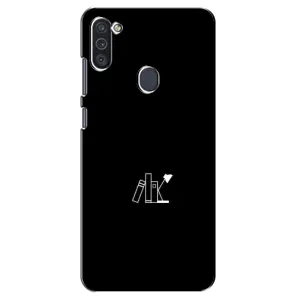 Чехол с картинками на черном фоне для Samsung Galaxy M11 (Книжки)