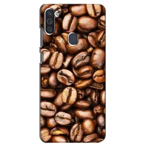 Чохол з зображенням смачної їжі для Samsung Galaxy M11 (Кава)