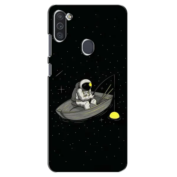 Чехол с рисунком «Космонавт на рыбалке» для Samsung Galaxy M11 Чехол с рисунком «Космонавт на рыбалке» для Samsung Galaxy M11