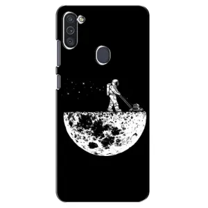 Силіконовый Чохол з принтом "Космонавти" на Samsung Galaxy M11 (Космонавт)