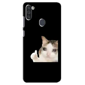 Бампер з принтом Меми для Samsung Galaxy M11 (Кіт у сльозах)