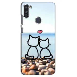 Силиконовые Чехлы Любимому человеку для Samsung Galaxy M11 (Котейки)