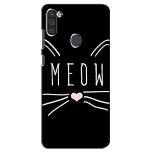 Бампер с изображением Котиков для Самсунг Галакси М11 (КОТИК MEOW)