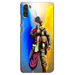 Чехол с картинкой (Патриотический КОЗАК) на Samsung Galaxy M11 (Козак с крыльями)