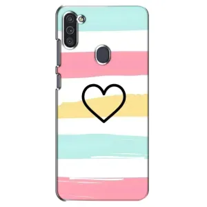 Чехлы с тематикой "Маленькие Сердечки" на Samsung Galaxy M11 (Красивое сердечко)
