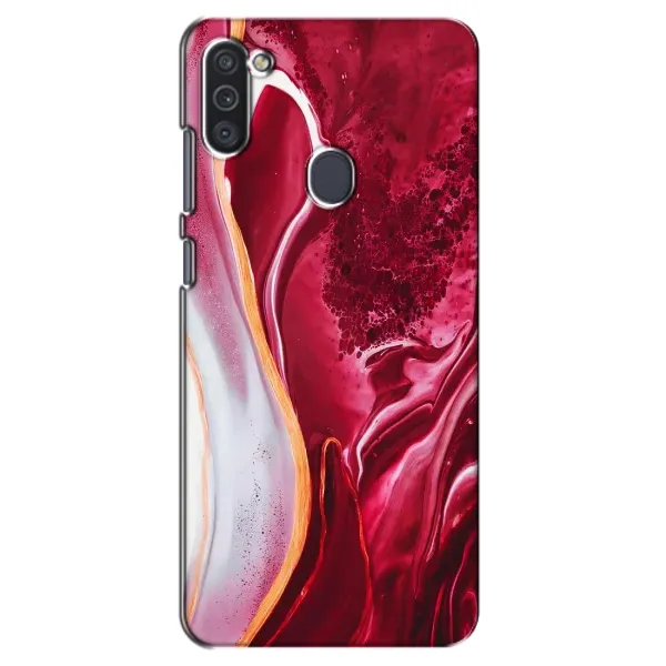 Чехол с рисунком «Красный мрамор» для Samsung Galaxy M11 Чехол с рисунком «Красный мрамор» для Samsung Galaxy M11