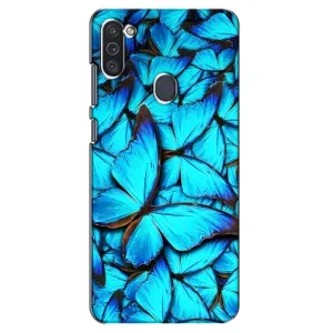 Силиконовый бампер с картинкой животных для Samsung Galaxy M11 (Крылья бабочек)