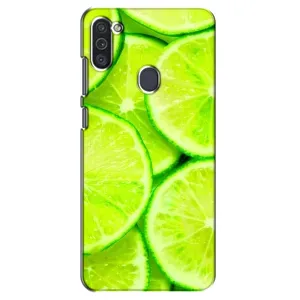 Чохол з зображенням смачної їжі для Samsung Galaxy M11 (Лайм)