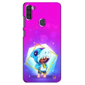 Чохол Бравл Старс для Samsung Galaxy M11 (Леон у костюмі Акули)