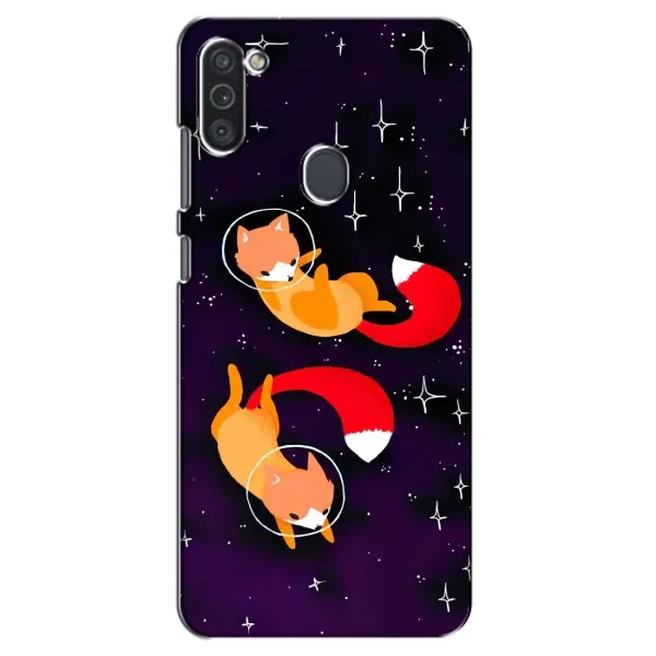 Чехол с рисунком «Лисы» для Samsung Galaxy M11 Чехол с рисунком «Лисы» для Samsung Galaxy M11