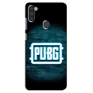 Чохол (TPU) з картинкою "Лого Пабг" на Самсунг Галаксі М11 (Лого PUBG)