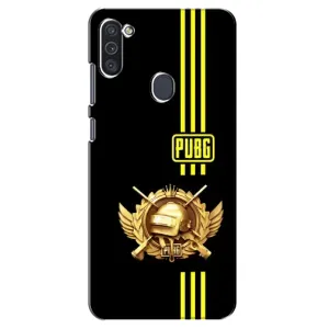 Чохол (TPU) з картинкою "Лого Пабг" на Самсунг Галаксі М11 (Логотип PUPG)