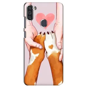 Чехол (ТПУ) Милые собачки для Samsung Galaxy M11 (Любовь к собакам)