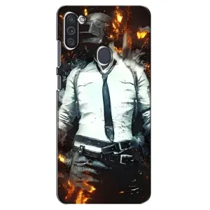 Чохол з картинкою "Герой Pubg" на Samsung Galaxy M11 (Man Пубг)