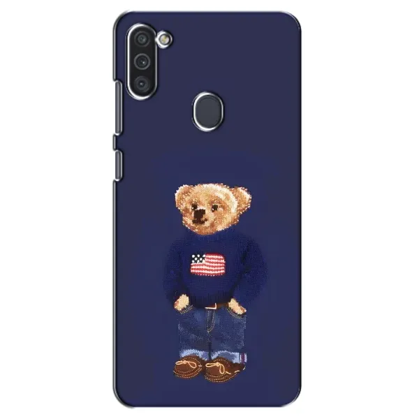 Чехол с рисунком «Мишка USA» для Samsung Galaxy M11 Чехол с рисунком «Мишка USA» для Samsung Galaxy M11