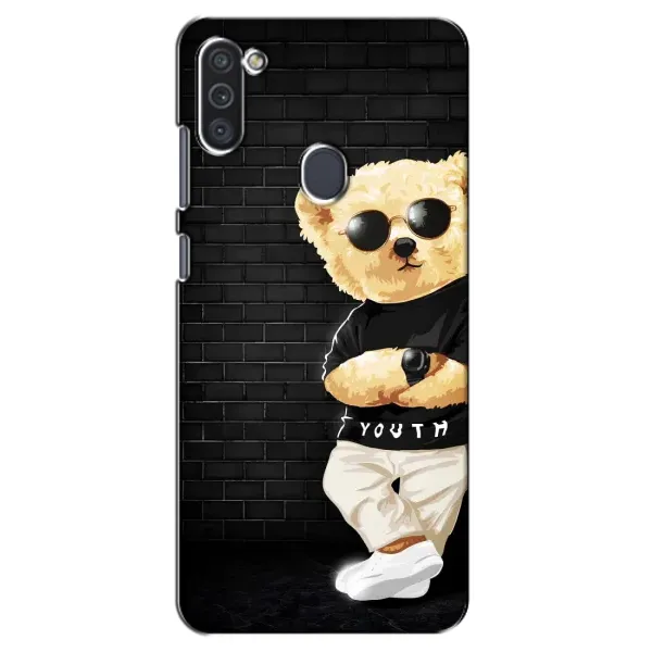 Чехол с рисунком «Мишка в очках» для Samsung Galaxy M11 Чехол с рисунком «Мишка в очках» для Samsung Galaxy M11