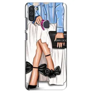 Силиконовый Чехол на Samsung Galaxy M11 с картинкой Стильных Девушек (Мода)