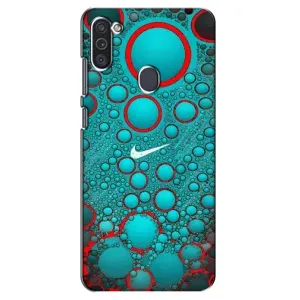 Силіконовый Чохол на Samsung Galaxy M11 з картинкою НАЙК (Найк зелений)