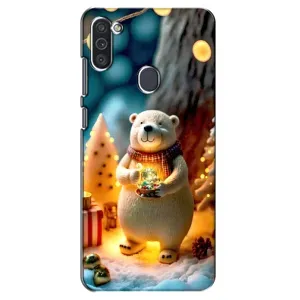 Чохли на Новий Рік Samsung Galaxy M11 (Новорічний ведмедик)