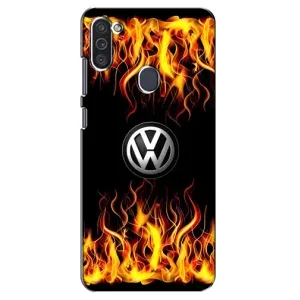 Чехол "Фольксваген" для Samsung Galaxy M11 (Огненный Лого)