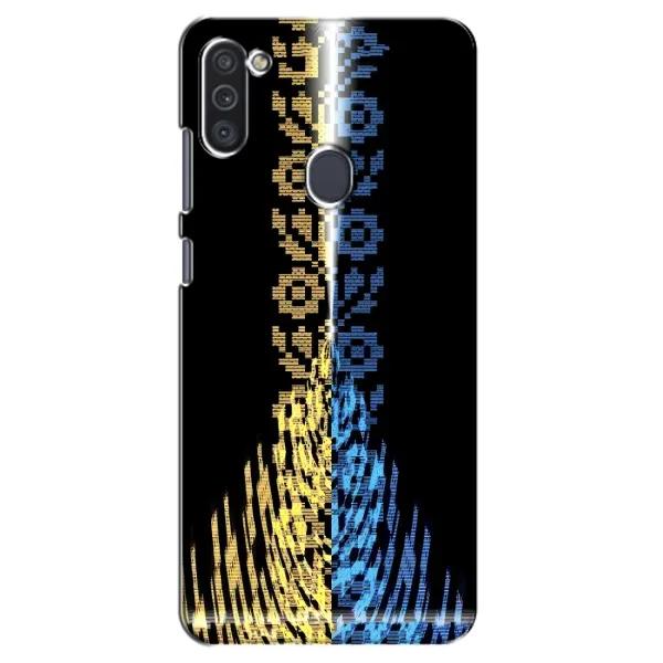 Чехол с рисунком «Патриотическая вышиванка» для Samsung Galaxy M11 Чехол с рисунком «Патриотическая вышиванка» для Samsung Galaxy M11