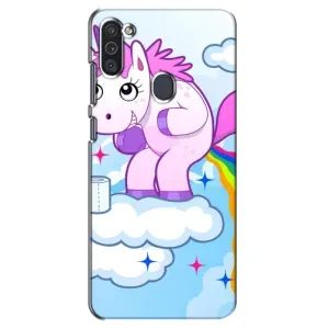 Чехол Unicorn на Samsung Galaxy M11 (Радуга единорожка)