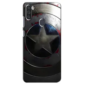 Чохол с Щітом Капітана Америки на Samsung Galaxy M11 (Ретро Щит Капітана)