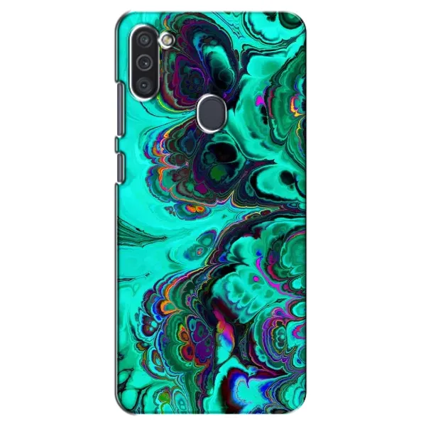 Чехол с рисунком «Салатный мрамор» для Samsung Galaxy M11 Чехол с рисунком «Салатный мрамор» для Samsung Galaxy M11