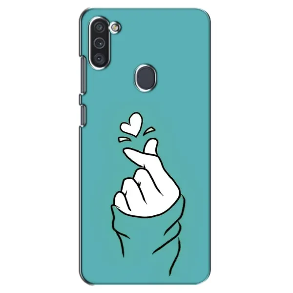 Чехол с рисунком «Сердечко на бирюзовом» для Samsung Galaxy M11