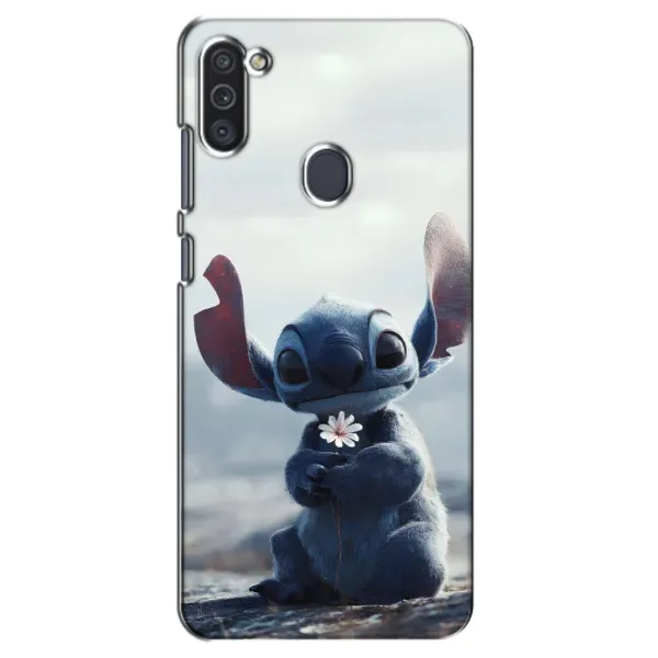 Чехол с рисунком «Стич с цветочком» для Samsung Galaxy M11