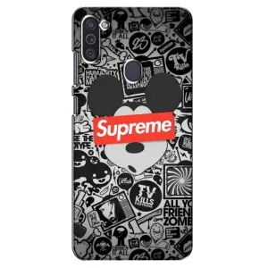 Чехол с Брендами одежды на Самсунг Галакси М11 (Supreme Маус)