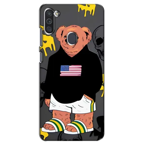 Чехол с рисунком «Teddy USA» для Samsung Galaxy M11 Чехол с рисунком «Teddy USA» для Samsung Galaxy M11