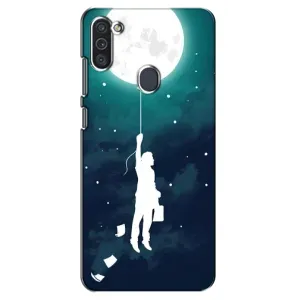 Чехол (ТПУ) с планетами на Samsung Galaxy M11 (To The moon)