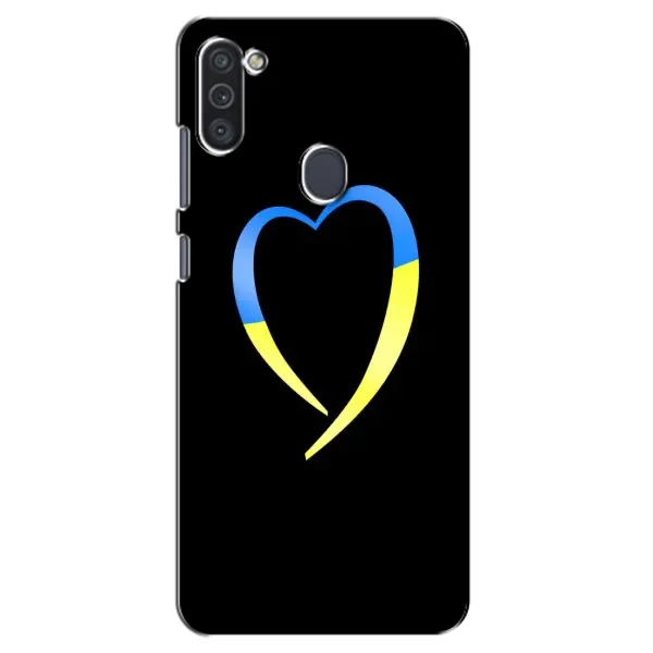 Чехол с рисунком «Украинское сердце» для Samsung Galaxy M11 Чехол с рисунком «Украинское сердце» для Samsung Galaxy M11