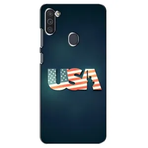Чехол Флаг USA для Samsung Galaxy M11