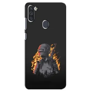 Чохол з картинкою "Герой Pubg" на Samsung Galaxy M11 (В полум'ї)