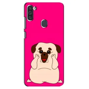 Чехол (ТПУ) Милые собачки для Samsung Galaxy M11 (Веселый Мопсик)