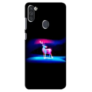 Силиконовый бампер с картинкой животных для Samsung Galaxy M11 (Яркий олень)