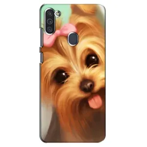 Чехол (ТПУ) Милые собачки для Samsung Galaxy M11 (Йоршенский терьер)