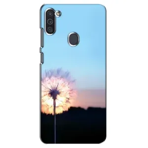 Силіконовий Чохол з кульбабками на Samsung Galaxy M11 (Захід з кульбабкою)