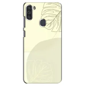Чохол квітковий дизайн для Samsung Galaxy M11 (Зелений фон)