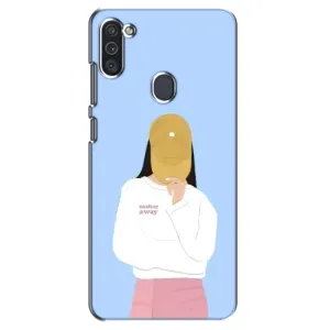 Силиконовый Чехол на Samsung Galaxy M11 с картинкой Стильных Девушек (Желтая кепка)