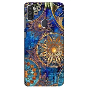 Чехлы со смыслом для Samsung Galaxy M11 (Золотые узоры)